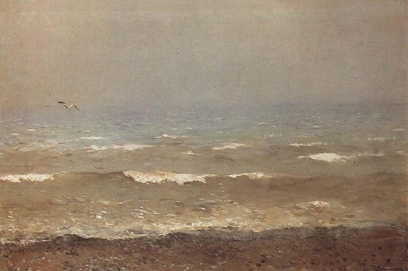 Levitan, Isaak Bank of the means sea Germany oil painting art